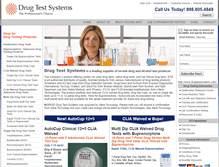 Tablet Screenshot of drugtestsystems.com